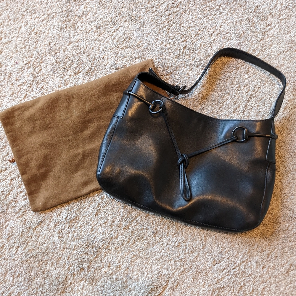 Gucci Horsebit Leather Jackie O Hobo Bag
